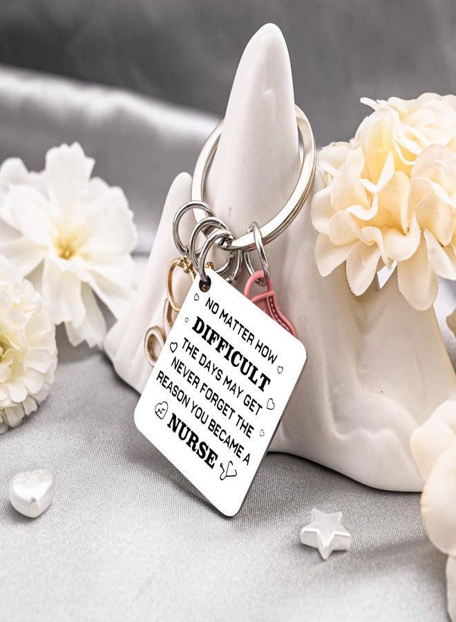 MOEXUKO 8 Pcs Nurse Christmas Gifts for Women Stocking Stuffers for Nurse Keychain Thank You Gifts for Nurses RN LPN Nursing Students Birthday Graduation Retirement Gift Ideas Nursing School Keyring - Image 4